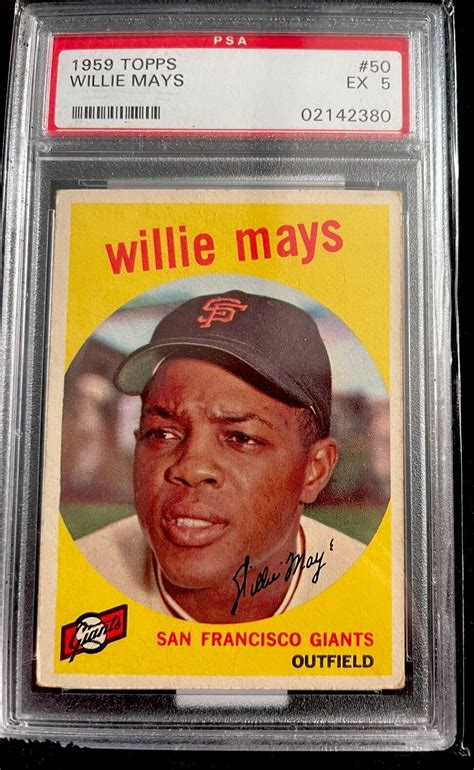 Topps Willie Mays Psa Ex San Francisco Giants Hof Ebay