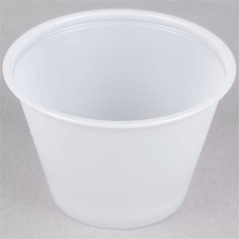 Solo P250N 2 5 Oz Translucent Polystyrene Souffle Portion Cup 2500