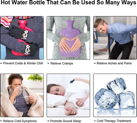 L Soft Hot Water Bottle Knit Cover Gray With Fox Design Buy Now With Express International