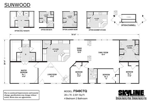 Skyline Mobile Home Floor Plans Floorplans Click