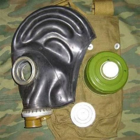 Jual Gas Mask GP5 GP 5 Black Rubber Soviet Russian Full Set Good