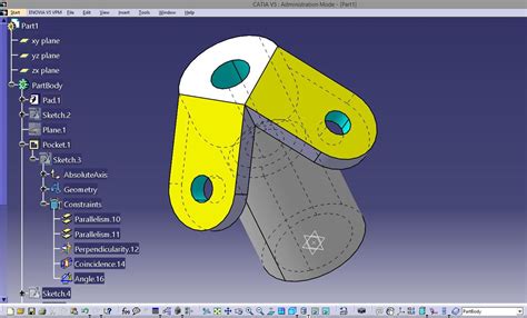 How To Create A Mechanical Part Using Catia Part Design Mechanic