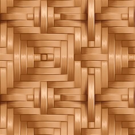 Premium Vector Bamboo Wood Weaving Pattern Natural Wicker Texture Surface