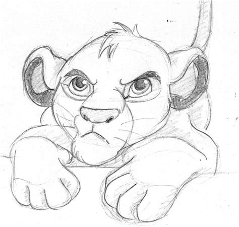 The Lion King Simba Drawing At PaintingValley Explore Collection