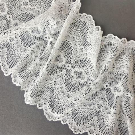 Black Lingerie Stretch Lace Trim Elastic Lace Bra Making Etsy