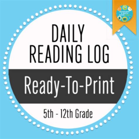 Daily Reading Log Chart - Classful