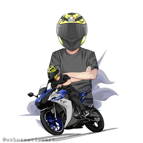 Gambar Kartun Motor Ninja