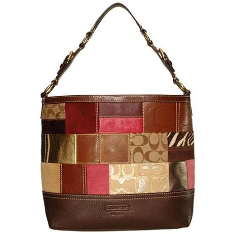 Coach Holiday Patchwork Shoulder Tote