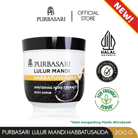 Jual Purbasari Lulur Mandi Habbatussauda Lulur Pemutih Whitening