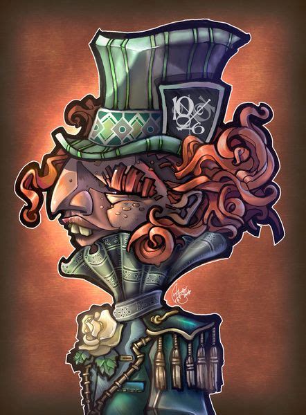 Mad Hatter Art Print By Tim Shumate Tim Shumate Illustrations Mad