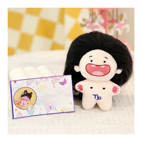 11cm Naked Doll Toy Colorful Fluffy Hair Deciduous Teeth 12 Constellation Plushies Pretend