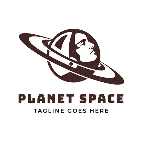 Premium Vector Planet Saturn With Astronaut Helmet In Space For