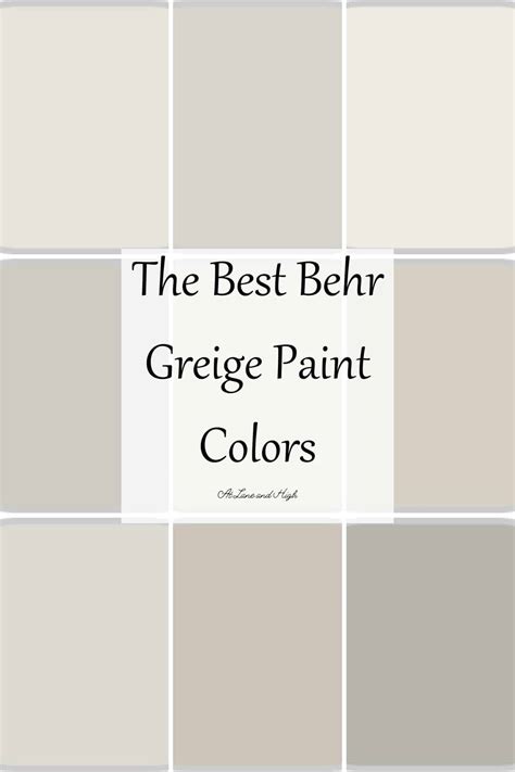 The 9 Best Greige Paint Colors from Behr - At Lane and High
