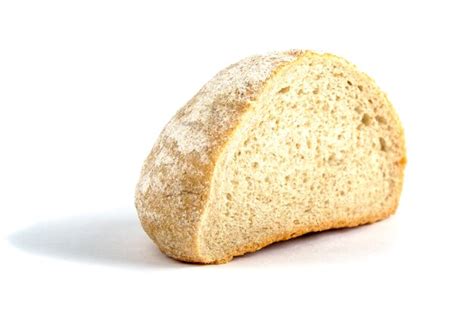 premium photo bread  white isolated