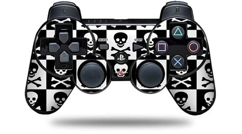 Sony PS3 Controller Skins Skull Checkerboard | uSkins