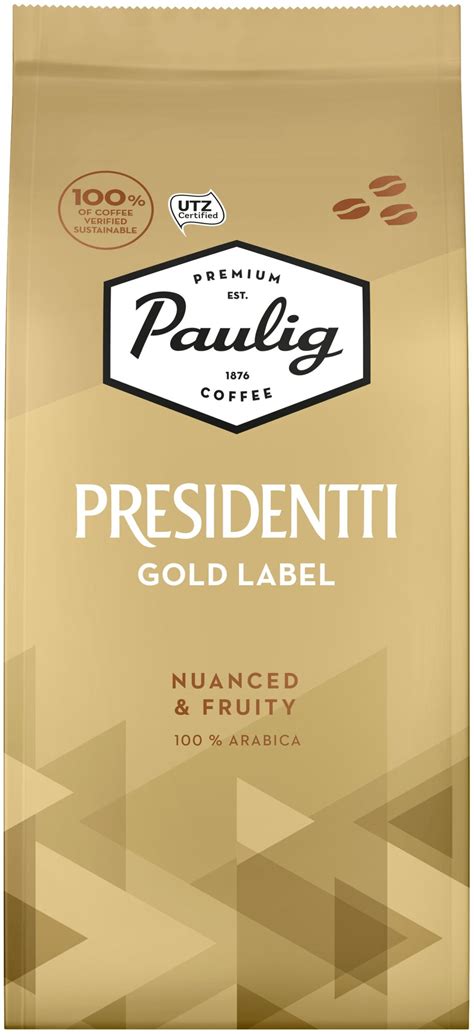 Кофе в зернах Paulig Presidentti Gold Label, 250 г — купить в интернет ...