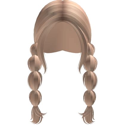 Messy Fluffy Bubble Braid Pigtails Blonde Roblox