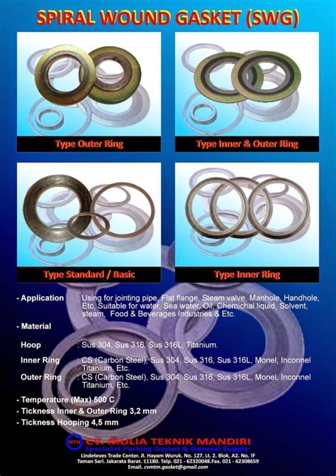 Spiral Wound Gasket Swg Trademall Id