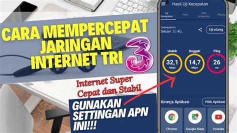 Cara Mempercepat Jaringan Internet Tri Settingan Apn Cepat Dan