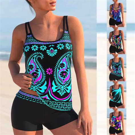 Loose Tankini Swimsuit Tankini Sexy Bikini Bathing Suit Summer High Waist Monokini Women New