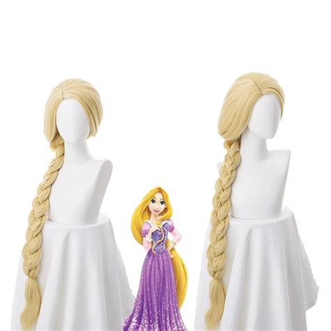 Misscoo Princess Rapunzel Cospaly Wig Tangled Long Blonde Heat Resistant Synthetic Hair Shopee