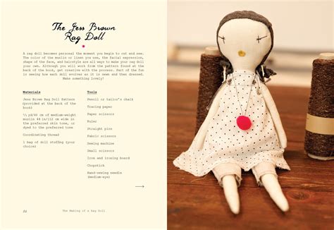 The Making Of A Rag Doll Design Sew Modern Heirlooms Jess Brown