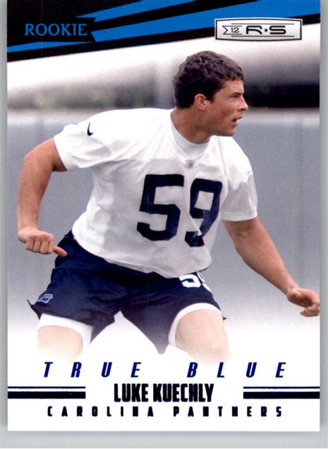 Rookies And Stars True Blue Luke Kuechly Rookie Card Rc Ebay