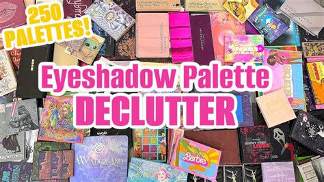 My Eyeshadow Palette Collection Declutter Youtube