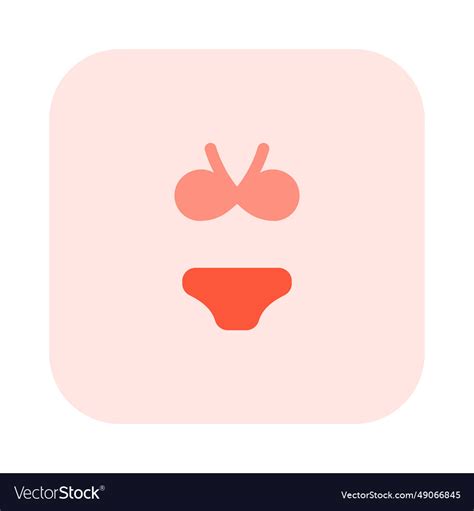 Set Of Stylish Swimsuit Or Bikini Royalty Free Vector Image