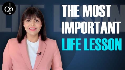 The Most Important Life Lesson By Deepti Pathak Youtube