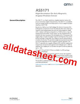 AS5171 Datasheet(PDF) - ams AG