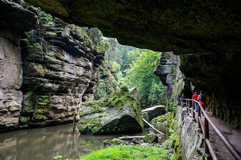 Fluss Klamm Edmundsklamm Bei Hrensko TheBackpacker De