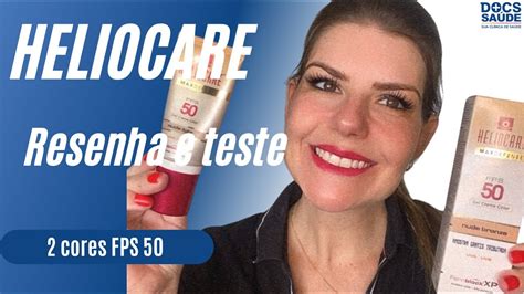 Testando O HELIOCARE MAX DEFENSE FPS 50 Cores Nude Light E Nude Bronze