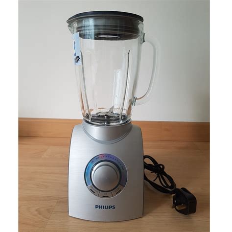 Philips Aluminium Collection Blender HR2094 00 750 W 2 L Glass Jar With