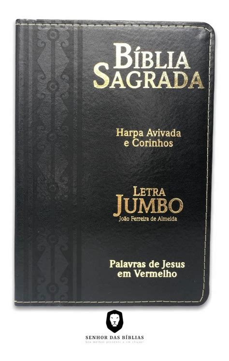 B Blia Jumbo Letra Extra Gigante E Harpa Corrigida A Preta Mercado Livre