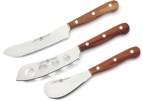 Wusthof 3 Piece Charcuterie Knife Set With Plum Wood Handles