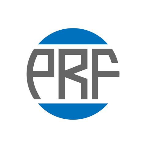 PRF letter logo design on white background. PRF creative initials ...