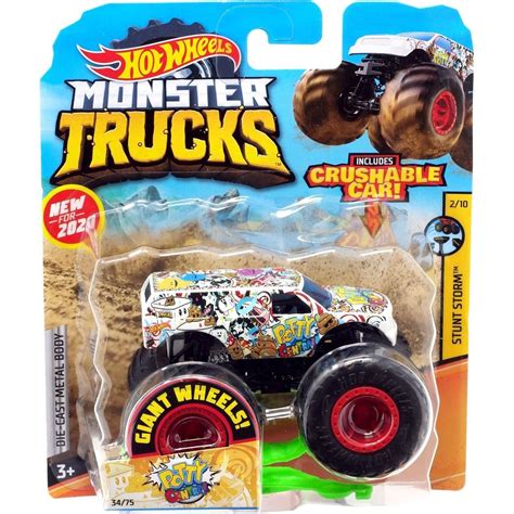 Hot Wheels Monster trucks kaskadérské kousky Potty Central Maxíkovy