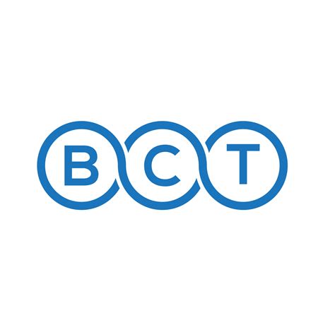 Diseño De Logotipo De Letra Bct Sobre Fondo Blanco Concepto De