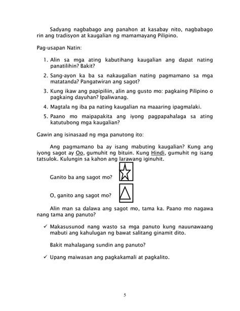 Filipino 6 Dlp 1 Pagsunod Sa Mga Panuto Pdf