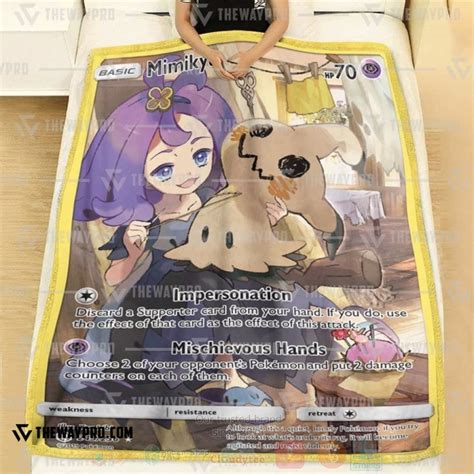 HOT Pokemon Mimikyu Cosmic Eclipse Fleece Blanket Express Your Unique