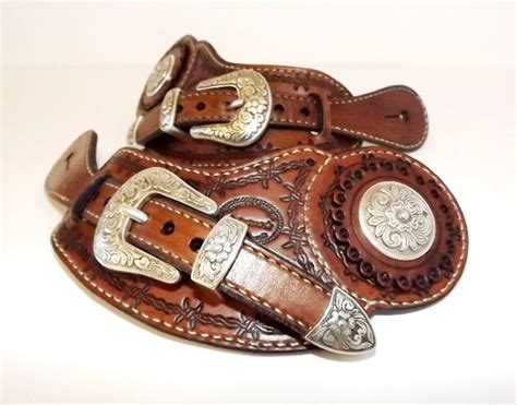 Buckaroo Spur Straps With 3 Piece Buckle Set Etsy