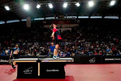 Tennis de table Rien de malsain la célébration dAlexis Lebrun