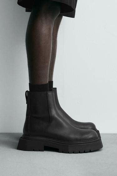CHUNKY CHELSEA BOOTS - Black | ZARA United States