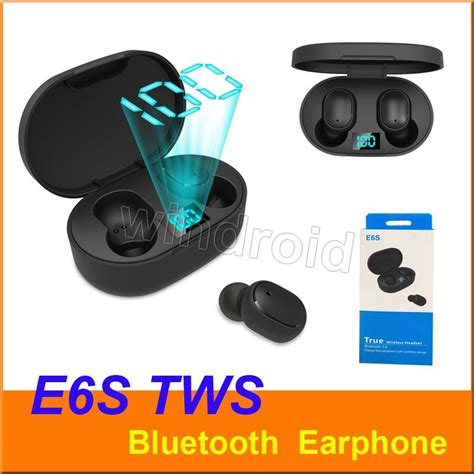 E S Mini Tws Wireless Earbuds Headphone Hifi Sound Bluetooth With