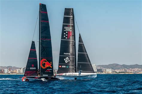 Alinghi Red Bull Racing And American Magic LEQ12 AC40 Day 48