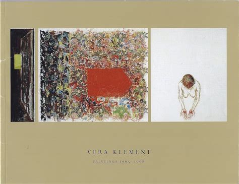 Vera Klement Paintings 1965 1998 Knight Gregory Taylor Sue