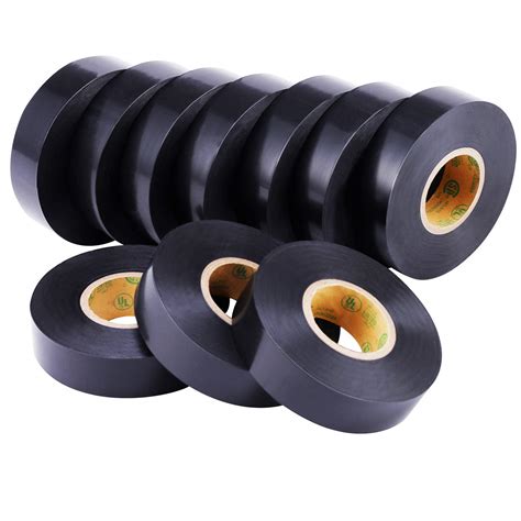 lichamp  pack black electrical tape bulk set     feet