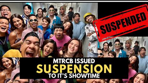 Mtrcb Suspends Showtime Abs Cbn Issued Official Statement The Rod