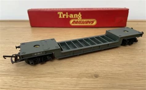 Tri Ang Railways R Bogie Well Wagon No Oo Gauge Triang Boxed